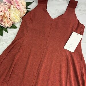 NWT Athleta Support Santorini Dress | Russet Brown Heather | Size Small | #53116